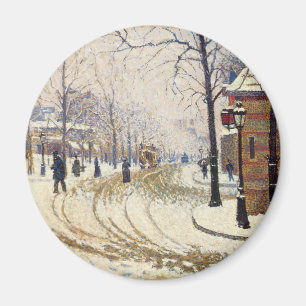 Imã Neve, Boulevard de Clichy, Paris por Paul Signac