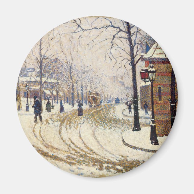 Imã Neve, Boulevard de Clichy, Paris por Paul Signac (Frente)