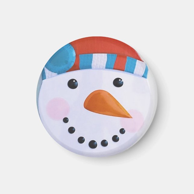 Imã Neve Carrot Nose Winter Christmas (Frente)