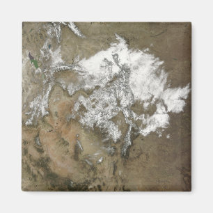 Imã Neve cobrir as Montanhas Rochosas nos Estados Unid