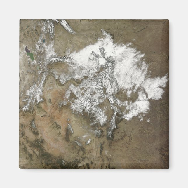 Imã Neve cobrir as Montanhas Rochosas nos Estados Unid (Frente)