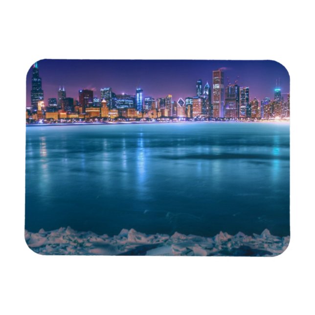 Ímã Neve e gelo no lago Michiga, no Ártico (Horizontal)