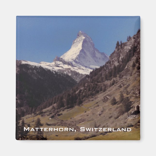 Imã Neve em Matterhorn Blue Sky Alpino Magnet (Frente)