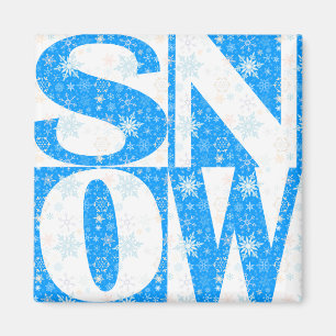 Imã NEVE! Ímã do encanto do esquiador afortunado do