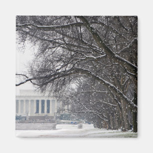 Imã neve memorável do inverno de lincoln