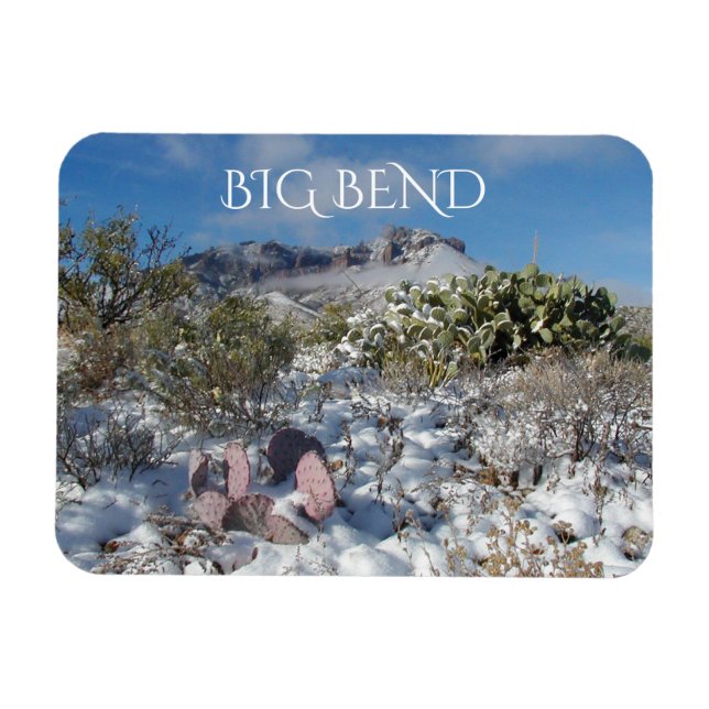 Ímã Neve nas Montanhas Chisos, Grande Dobro (Horizontal)