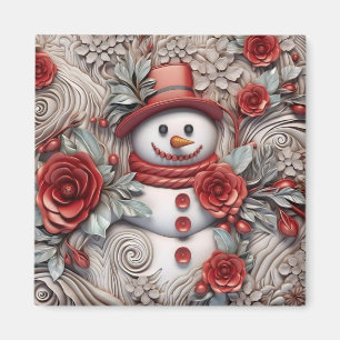 Imã Neve Natal 3D