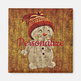 Imã Neve no inverno rústico e giro