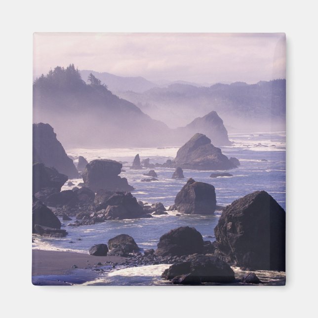 Imã Névoa de manhã ao longo da costa de Oregon perto d (Frente)