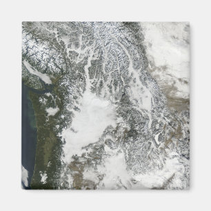 Imã Névoa e neve no noroeste pacífico (col verdadeir