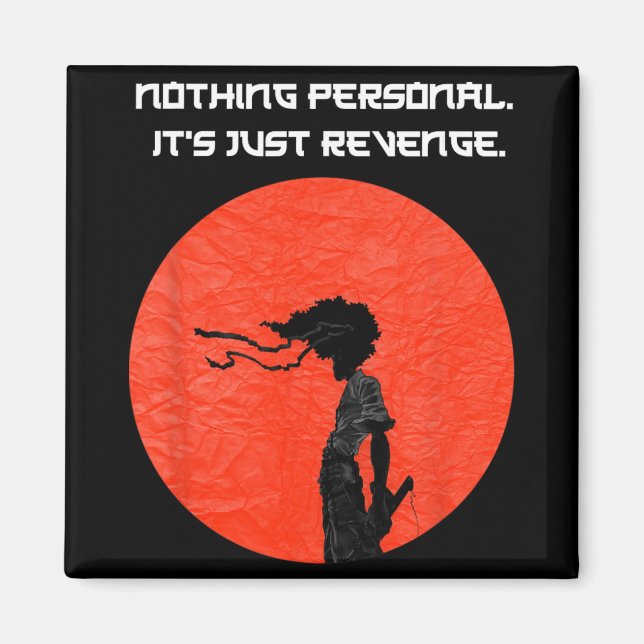 Imã New Afro Samurai Manga Anime Cartoon Tee  (Frente)