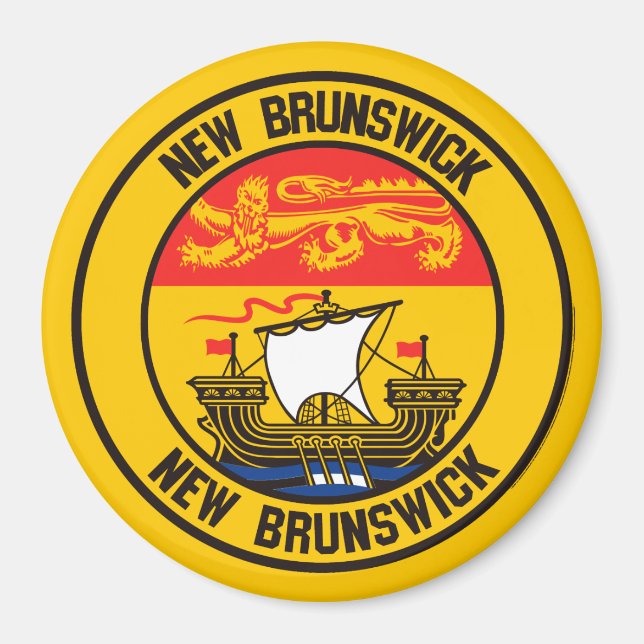 Imã New Brunswick Round Emblem (Frente)