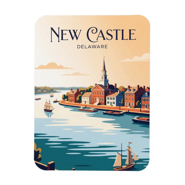 Ímã New Castle EUA (Vertical)
