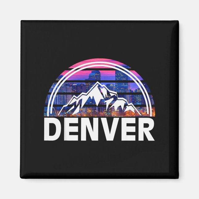 Imã New Colorado Denver State Shirt Gift Rocky Mountai (Frente)