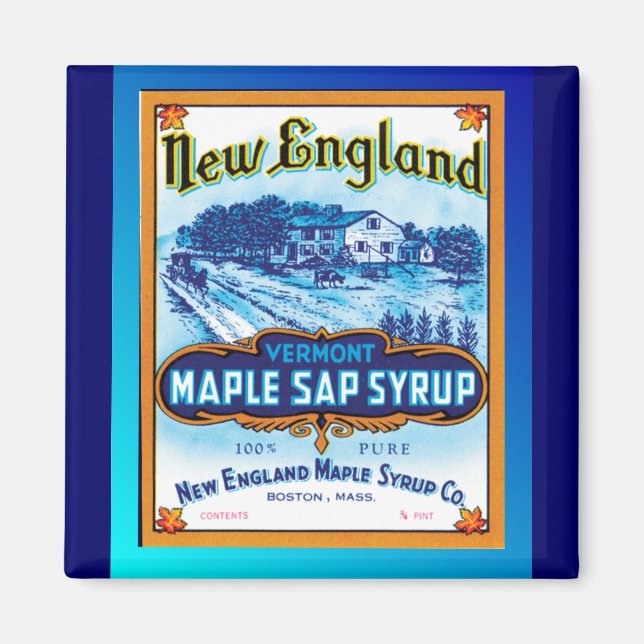 Imã New England Vermont Maple Syrup (Frente)