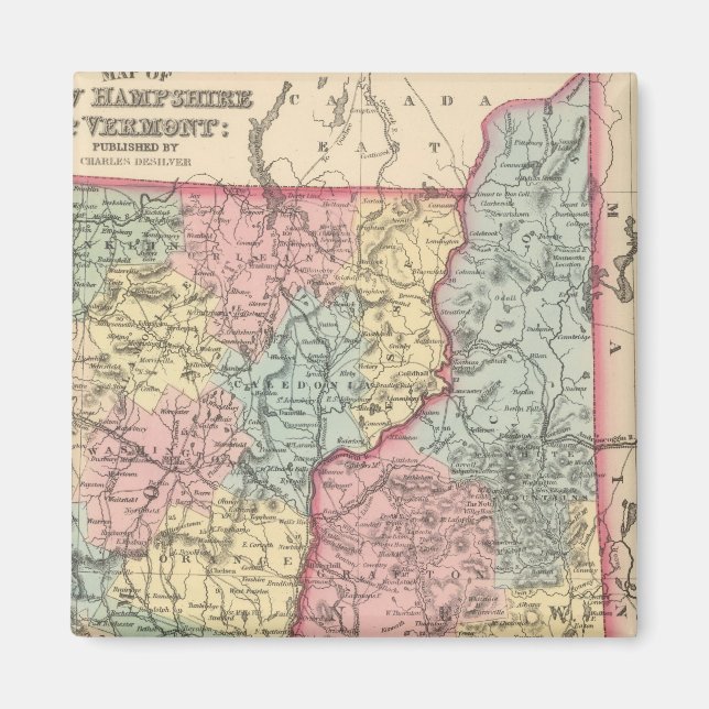 Imã New Hampshire e Vermont 3 (Frente)
