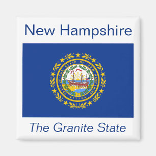 Imã New Hampshire Flag Magnet