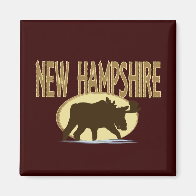 Imã New Hampshire Moose (Frente)