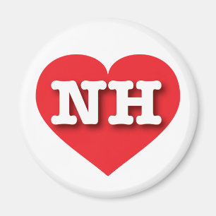 Imã New Hampshire Red Heart - Big Love