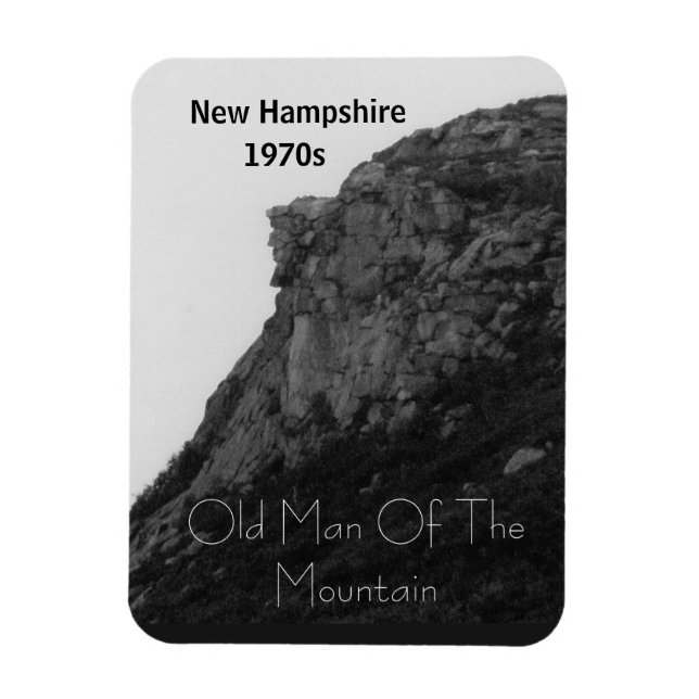 Ímã New Hampshire, velho homem da montanha (Vertical)