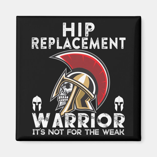 Imã New Hip Replacement Men Women Warrior Awareness Gi (Frente)