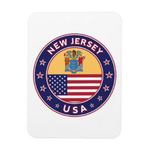 Ímã New Jersey, adesivo de Nova Jersey, capa de telefo
