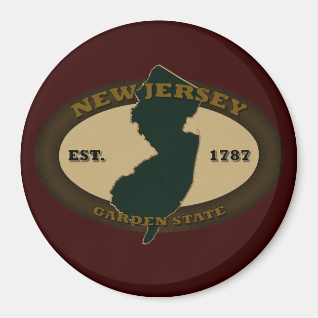 Imã New Jersey Est. 1787 (Frente)