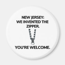 Imã New Jersey: Nós inventamos o zíper.