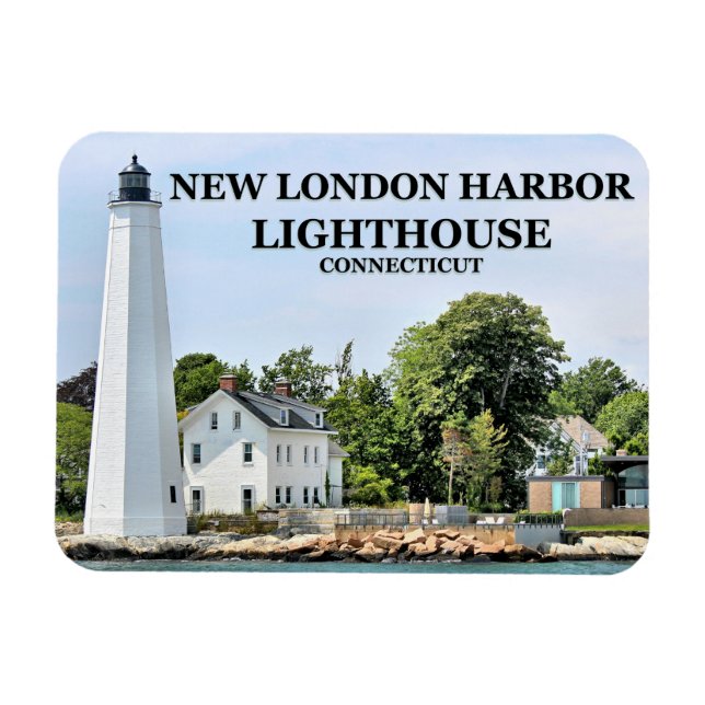 Ímã New London Harbor Lighthouse, CT Fotografia Magnet (Horizontal)