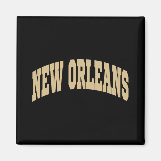 Imã New Orleans - Throwback Design - Clic  (Frente)