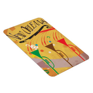 Ímã New Orleans Viagens vintage