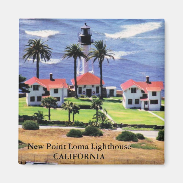 Imã New Point Loma Lighthouse, Califórnia Magnet (Frente)