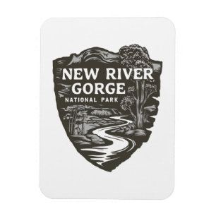 Ímã New River Gorge National Park West Virginia Emblem