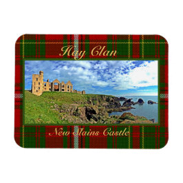 Ímã New Slains Castle - Scottish Hay Clan Tartan