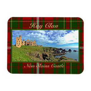 Ímã New Slains Castle - Scottish Hay Clan Tartan