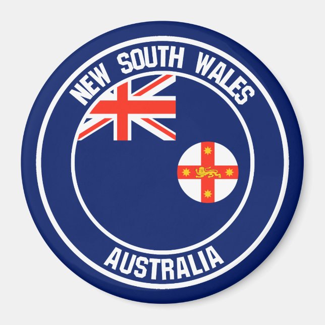 Imã New South Wales Round Emblem (Frente)