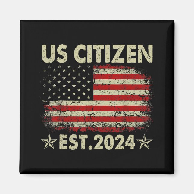 Imã New Us Citizen Est 2024 American Immigrant Citizen (Frente)