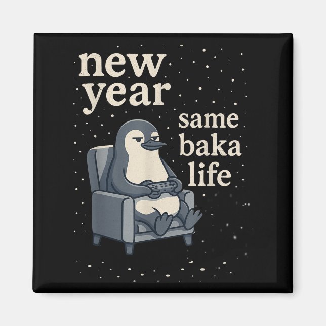 Imã New Year Same Baka Life Penguin Joke Gaming Video  (Frente)