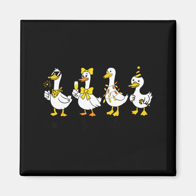 Imã New Year Same Silly Goose Happy New Year 2026 Cele (Frente)