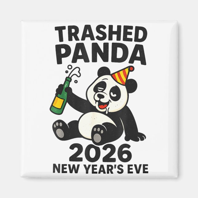 Imã New Years Eve 2026 Trashed Panda Premium  (Frente)
