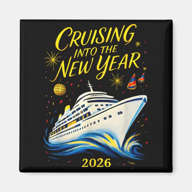 Imã New Year's Eve Cruise 2026 Cruising Into The New Y (Frente)