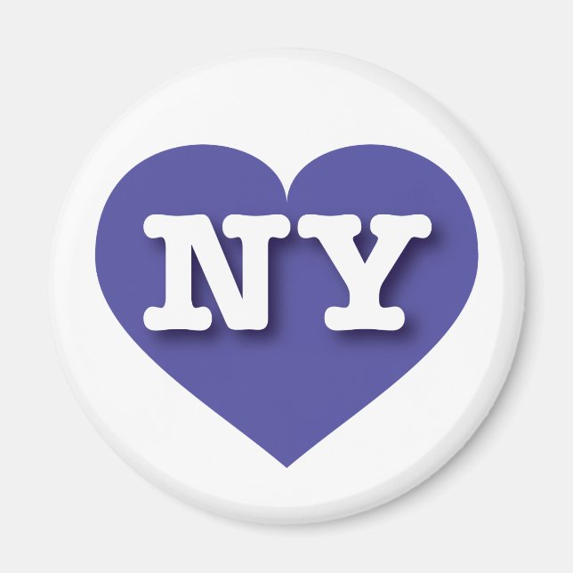 Imã New York Blue Heart - Eu amo NY (Frente)