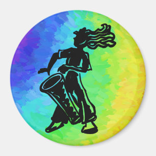 Imã New York Boogie Nights Drum Rainbow