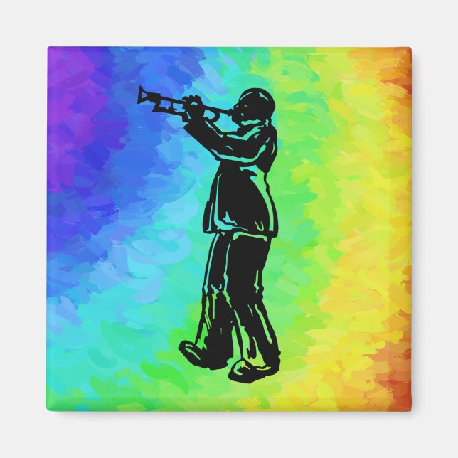 Imã New York Boogie Nights Trumpet Rainbow (Frente)