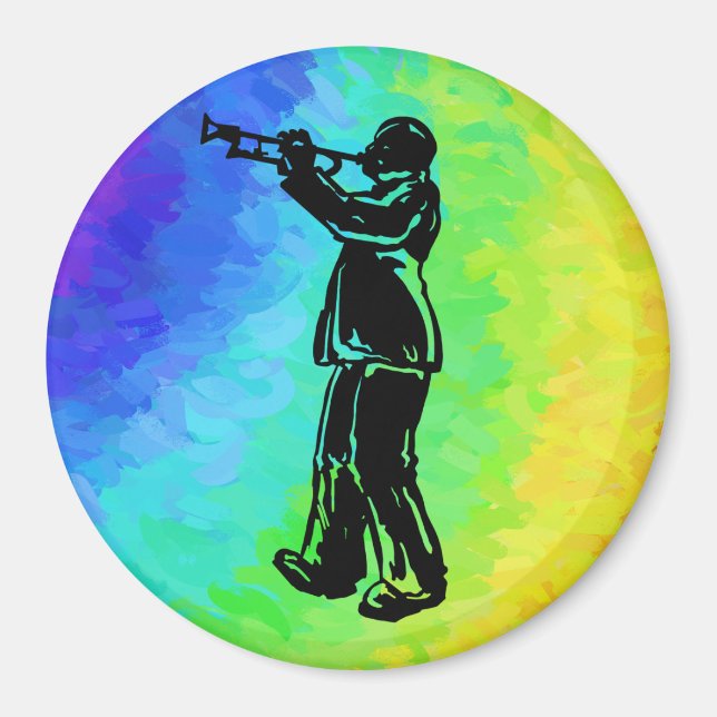 Imã New York Boogie Nights Trumpet Rainbow (Frente)