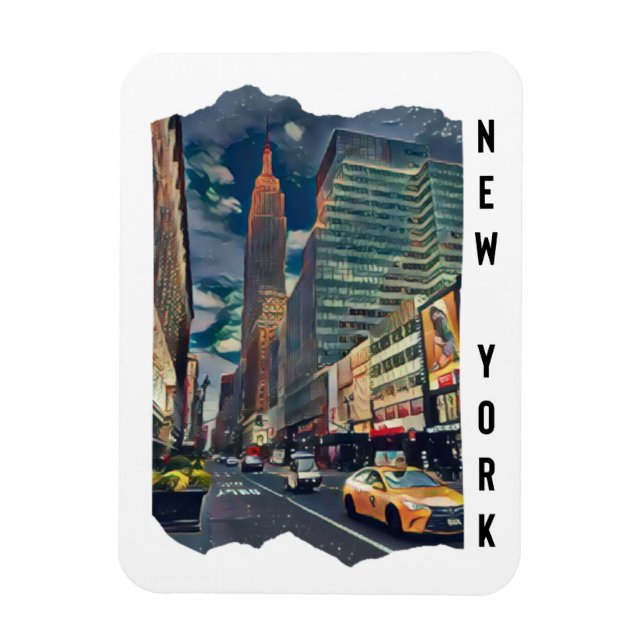 Ímã New York City Aesthetic Photo Art        (Vertical)