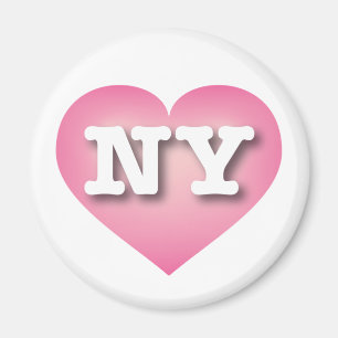 Imã New York Pink Fade Heart - Big Love