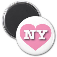 New York Pink Heart - Eu amo NY