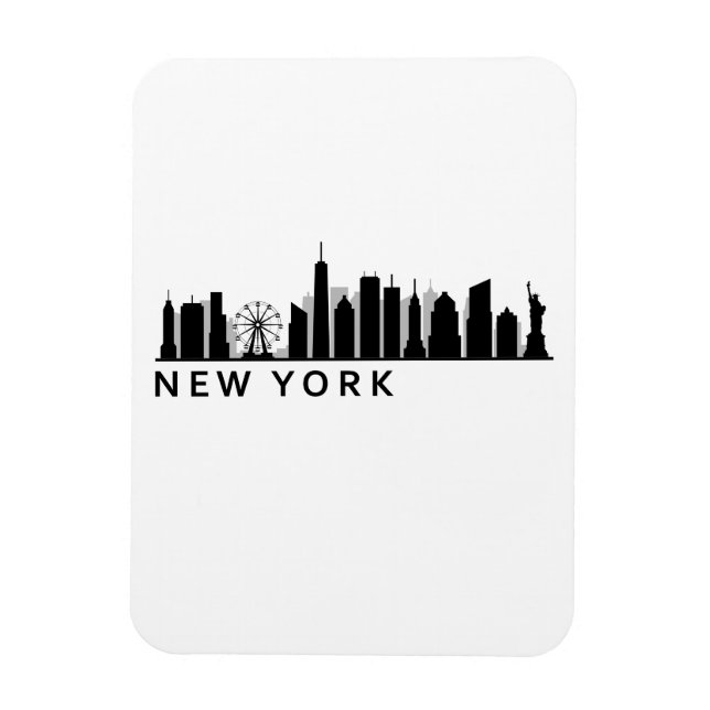Ímã New York Skyline (Vertical)