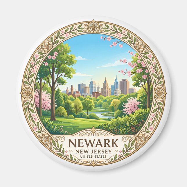 Imã Newark Nova Jersey (Frente)